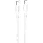 USB-C кабель BOROFONE BX80 Succeed Type-C, 60W, 1м, PVC (белый)