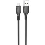 USB кабель BOROFONE BX80 Succeed MicroUSB, 1м, 2.4A, PVC (черный)
