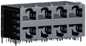 Фото 1/2 ARJM24A1-547-AB-EW2, Modular Connectors / Ethernet Connectors Conn Magjack 8Port 100 Base-Tx