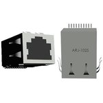 ARJ-102S-T, Modular Connectors / Ethernet Connectors SMD 1PORT 1000 BASE-T W/MAG
