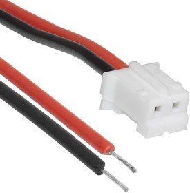 Фото 1/2 HB-02 (MU-2F) wire 0,3m AWG26, Межплатный кабель питания (розетка) двухполюсный HB-02, AWG26, с шагом 2,0 мм, 0,3 м