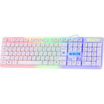 45172, Defender Wired Gaming keyboard White GK-172 RU, rainbow. backlight,104 buttons