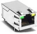 JXK0-2500NL, Modular Connectors / Ethernet Connectors RJ45 1X1 2.5GBase-T 4P PoE 100W