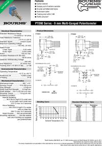 PTD901-2015K-B103, 10 кОм, Резистор переменный, Bourns | купить в ...