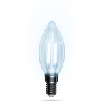604-092, Лампа филаментная Свеча CN35 9,5Вт 950Лм 4000K E14 прозрачная колба