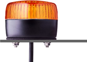 861511405, PFL Series Amber Multi Strobe Beacon, 24 V ac/dc, Base Mount, LED Bulb, IP67, IP69