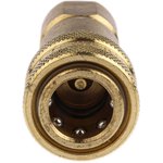 BH2-60-BSPP, Brass Female Hydraulic Quick Connect Coupling, G 1/4 Female