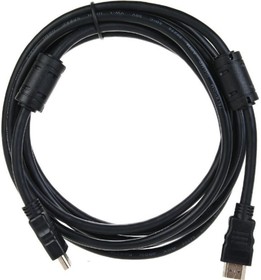 Кабель HDMI-19M --- HDMI-19M, ver 2.0+3D/Ethernet, 2 фильтра, 3m TCG200F-3M