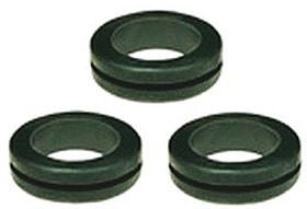 01070029010, Black PVC 14mm Cable Grommet for Maximum of 9mm Cable Dia.