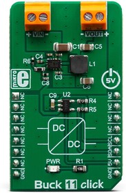 Фото 1/7 MIKROE-3438, Buck 11 Click Step-Down Converter for LMR36015