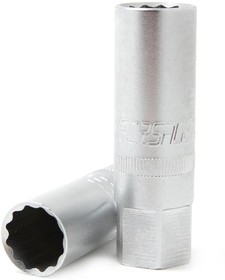 F-807421, Головка торцевая свечная, 21 мм, 6 гр, 1/2 inch, L 65 мм