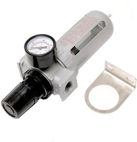 FAFR802, Фильтр влагоотделитель c индикатором давления для пневмосистемы 1/4''(10bar температура воздуха 5-60