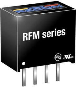 RFM-0505S, Преобразователь DC-DC на печатную плату вход 5В выход 5В 0,2A 1Вт изоляция 1000В