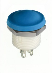 IXP3S1BM, IX Series Push Button Switch, Momentary, Panel Mount, 12mm Cutout, SPST, Blue LED, 28V dc, IP67, IP69K