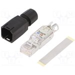 VS-08-RJ45-5-Q/IP20 BK, Вилка; RJ45; PIN: 8; Кат: 5; позолота; Конф ...