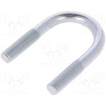 CB.8.28.58(3/4"), U-bolt; B; 1.25; steel; zinc; Thread len: 25mm; for fixing pipes