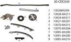 Фото 1/2 30-CDC039, Комплект ГРМ Nissan QR20DE UM
