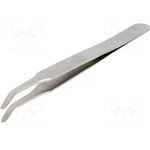 5-061, Tweezers, 115mm, SMD, Blades: curved, Sponge ends: round