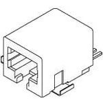 43743-6201, Modular Connectors / Ethernet Connectors 6/2 CKT R/A SMT MODJACK