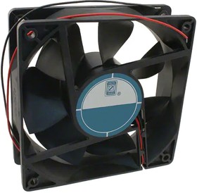 OD1238-24HHB, DC Fans Fan, High Performance, 120x120x38mm, 24VDC, 52dBA, 154CFM, Ball, 2xWire 22AWG