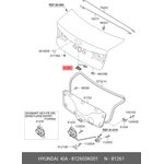 81260-3K001, Кнопка открывания багажника HYUNDAI Elantra (12-) OE