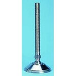 A080/015, M12 Stainless Steel Adjustable Foot, 1500kg Static Load Capacity 10° Tilt Angle