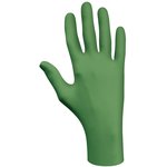 SHO61102, 6110PF Green Powder-Free Nitrile Disposable Gloves, Size 8, Medium ...