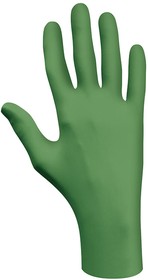 Фото 1/5 SHO61102, 6110PF Green Powder-Free Nitrile Disposable Gloves, Size 8, Medium, Food Safe, 100 per Pack