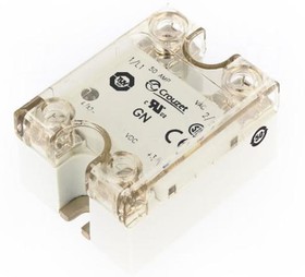 Фото 1/2 84137122, Solid State Relays - Industrial Mount SSR Relay, Panel Mount, IP20, 660VAC/50A, LVAC In, Zero Cross