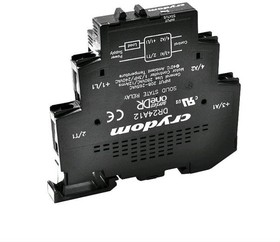 Фото 1/3 DR24A06, Solid State Relays - Industrial Mount 6A 240AC Out, 200 to 265VAC In, 11mm UL