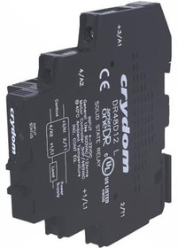 Фото 1/3 DR48D12, Solid State Relays - Industrial Mount 12A 600VAC Out 4-32VDC In, 18mm UL