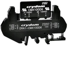 Фото 1/5 DRA1-CMXE60D10, Solid State Relays - Industrial Mount DIN Mt 60 VDC/8A out 20-28 VDC input