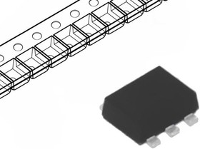 Фото 1/3 ESDALC6V1-5P6, ESD Protection Diodes / TVS Diodes EMI Filter ESD