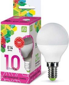 Лампа светодиодная LED-ШАР-standard 10Вт 230В E14 6500К 900Лм ASD 4690612015460