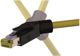Фото 1/4 09451511561, Modular Connectors / Ethernet Connectors RJ Ind. 10G PN Plug angled Logo Set