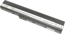 Фото 1/3 Аккумуляторная батарея для ноутбука Asus A42, A52, K52 5200mAh A32-K52 OEM черная