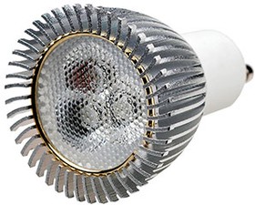 Фото 1/3 ECOSPOT GU10 A5-1x3W White, Св.диод.лампа 3W,цоколь GU10,(мощ.25W)