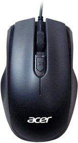 Фото 1/9 Мышь ACER OMW020 Wired USB Mouse, 800/1200/1600 dpi, Black