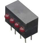 KM2520EF/4ID, Диод LED, Цвет красный, Версия горизонтальн.,в корпусе, 20мА