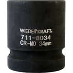 Головка торцевая ударная 6-гранная (34 мм; 1DR) WDK-711-8034