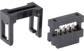 Фото 1/2 89361-708SLF, 8-Way IDC Connector Socket for Cable Mount, 2-Row