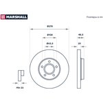 M2000400, Диск тормозной Ford Focus II 04-11, C-Max 03- ...