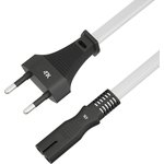 4PH-R90369, 4ПХ Кабель питания 0.5m, плоская вилка - C7, белый ...