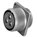 Фото 2/2 80-068220-03S, Conn Cylindrical Circular SKT 3 POS Crimp ST Box Mount 3 Terminal 1 Port