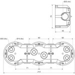 Коробка приборная 2 шт KP 64/3_KA