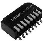 A6HR-6104, DIP Switches / SIP Switches 6P Half-Pitch, 2.3mm Piano-Type White Act