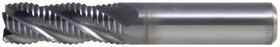 Фото 1/2 PANDA CNC Фреза концевая 10*10*25*75 4F HRC50 AlCrN обдирочная ц/х, К40 цельная mf51005