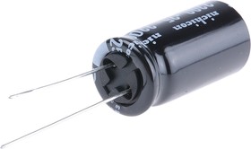 Фото 1/2 2200μF Aluminium Electrolytic Capacitor 25V dc, Radial, Through Hole - UVY1E222MHD