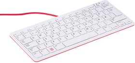 Фото 1/2 RPI-KEYB (NO)-RED/WHITE, Raspberry Pi Keyboard, Red/White - Norway