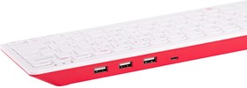 Фото 1/2 RPI-KEYB (SE)-RED/WHITE, Raspberry Pi Keyboard, Red/White - Sweden